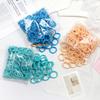 100/200PCS 4cm Elastic Hair Bands Candy Colors Hair Ties for Girls Chidren Headband Colorful Hair Accessories Headwear