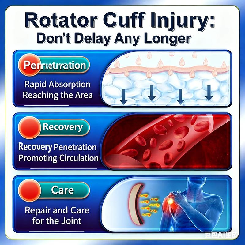 Tendon Tear Pain, Acromion Impact, Rotator Cuff Injury Special Cream