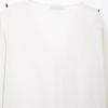 Autumn New Arrival: Women's Long Sleeve V-Neck Shirt with Pleated Layered Decor