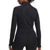 Under Armour Meridian Comfortable Versatile Simple Fashion 1/2 Zip Long Sleeve Yoga T-Shirt Women tops 6003993-006