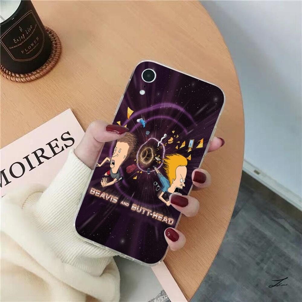 Beavis And Butthead Phone Case for iPhone 8 7 6 6S Plus X SE 2020 XR XS 14 11 12 13 Mini Pro Max Mobile Case
