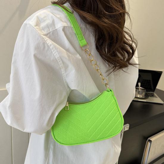 Women Felt Underarm Bag Fashion Shoulder Bag Stylish Top Handle Bag Quilted Handbag Stylish Hobo Bag for Shopping Dating Commuting