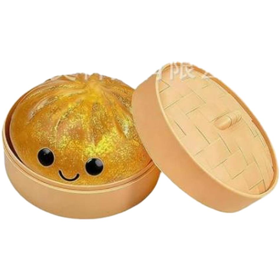 Glitzer Teigtasche Squishies Spielzeug Bun Baozi Teigtasche Mystery Box Buntes Essen Squishy Sensorisches Fidget Spielzeug Anti Stress Knetball