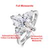 3 Carat Marquise Cut Full Moissanite Engagement Ring for Women   Copper3 Stones Diamond Wedding Bands Fine Jewelry