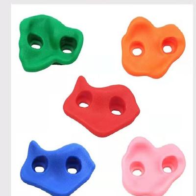 10Pcs Colourful Pig Nose Shape Children Rock Climbing Holds Indoor Outdoor Kids Playground Build Wood Wall Climbing Stones Toys