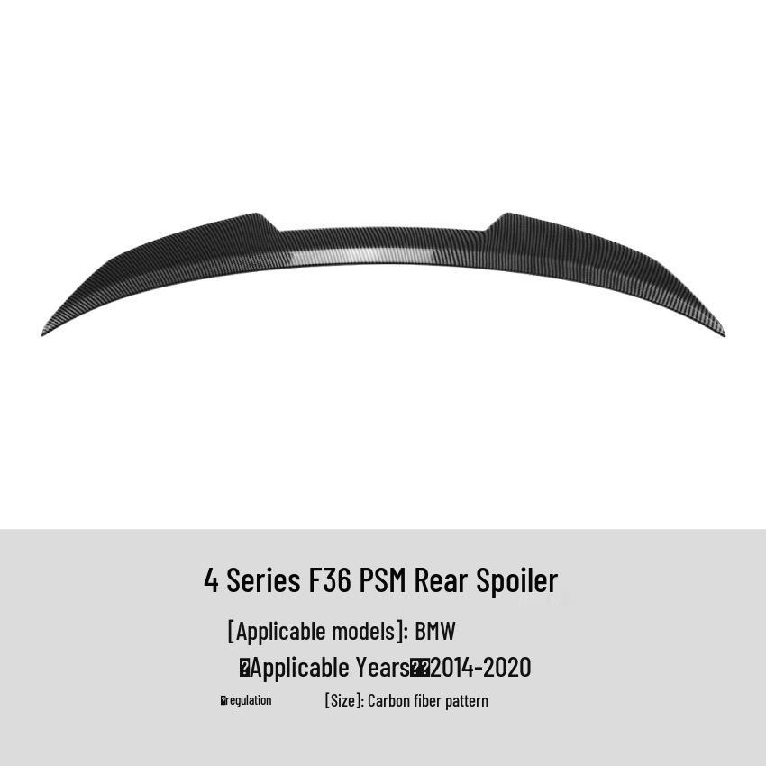 BMW 4 Series F36 PSM-Style Rear Spoiler Wing 2014-2020 