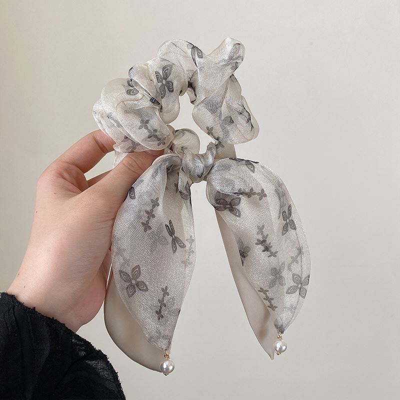 

A Ribbon Hair Tie, A French Style for Girls To Tie Their Hair, A Ponytail Hair Tie, A Bow Hair Band, and High-end Headwear абрикосовый