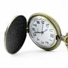 Vintage Bronze Chinese Style Dragon Design Quartz Pocket Watch With Necklace Chain Best Gift CF1039