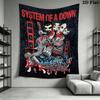 system of a down Wall Tapestry Aesthetic Wall Hanging Printed Fabric Blanket Decorative Tapestries for Bedroom Living Room Home Decor