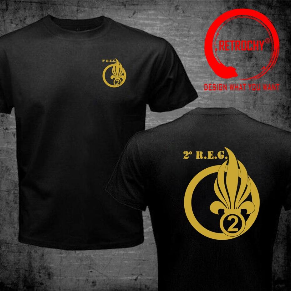 Funny Design French Foreign Legion 2nd Regiunisext Genius 2 Reg Shirt Unisex Fashion Trendy Casual Clothing Stylish Tops Tee Shirt