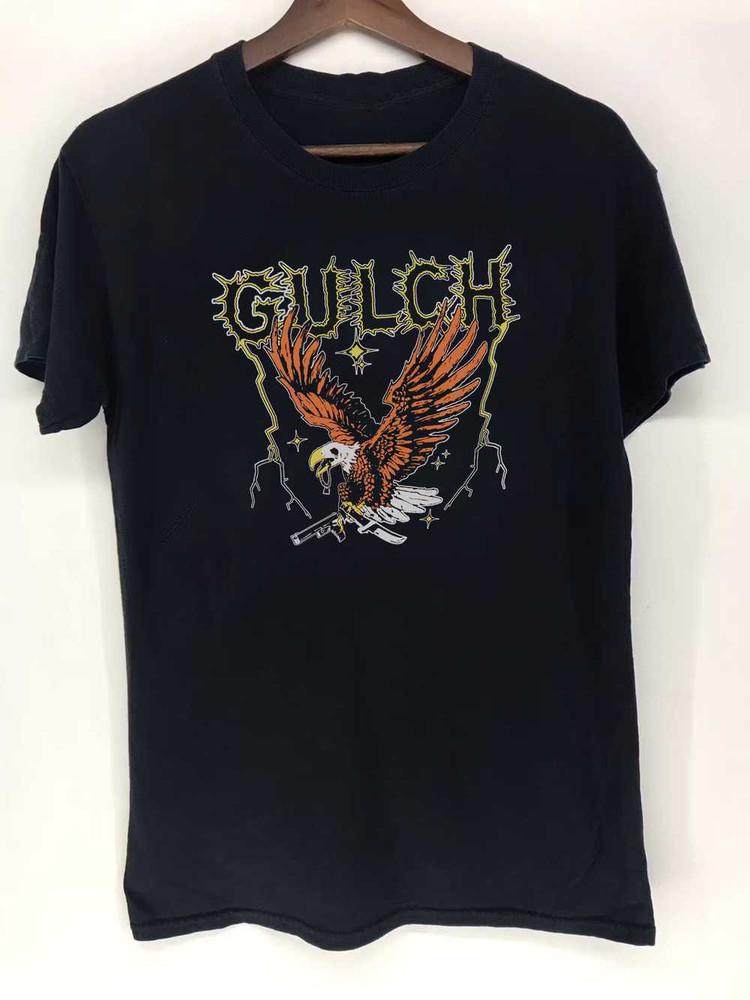 VTG Gulch Band Music Lover Heavy Cotton Black T Shirt S-5XL EN747 Unisex T-Shirt L