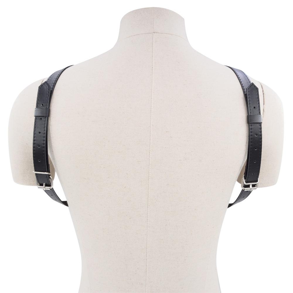 Men's PU Leather Clothes for Binding Wear Sex Clothing Nightclub Stage Performance Props Adult Sex Product