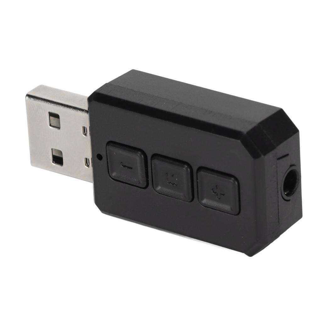 BT 5.0 Transmitter Receiver Hands Free Call 2 in 1 USB BT Adapter for Car Mobile Phones TVs