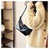 Solid Color Trendy Personality Daily Commuting Small Bag Simple Women's Bag Shoulder Bag Crossbody Zipper Women's Bag