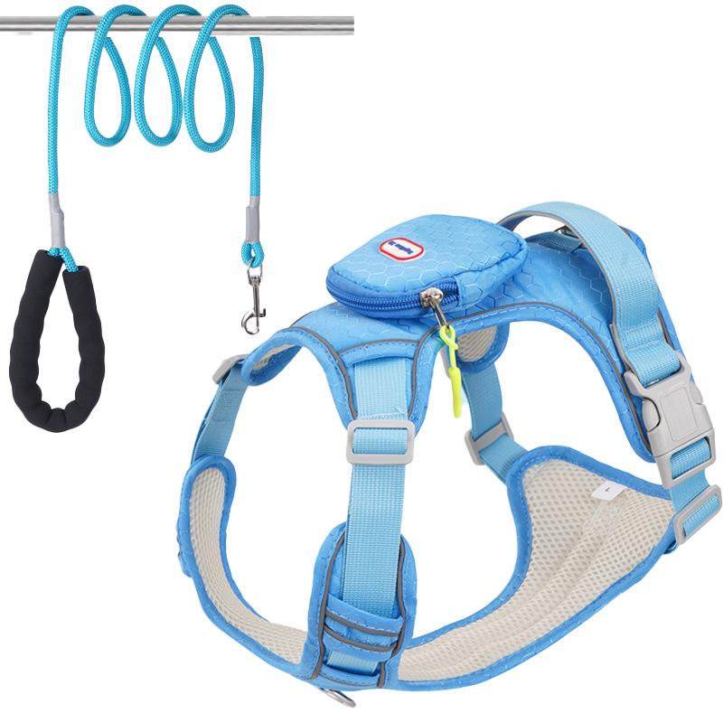 Dog Leash, Anti-breakaway Large Dog Chest Strap, Reflective Medium and Large Dog Leash, Outdoor Dog Walking Leash