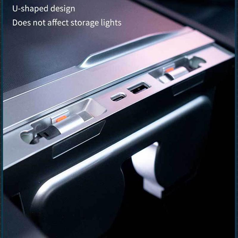 For Tesla Model 3 Highland Intelligent Docking Station Type-C PD 27W Fast Charger USB Extender Docking Station Powered Splitter