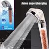 Showerhead 3-speed adjustment portable shower filter negative ion stone shower for bathroom items bath accessories showers parts