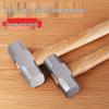 Heavy Duty Octagonal Square Head Hammer with Wooden Handle for Demolition and Masonry Tasks