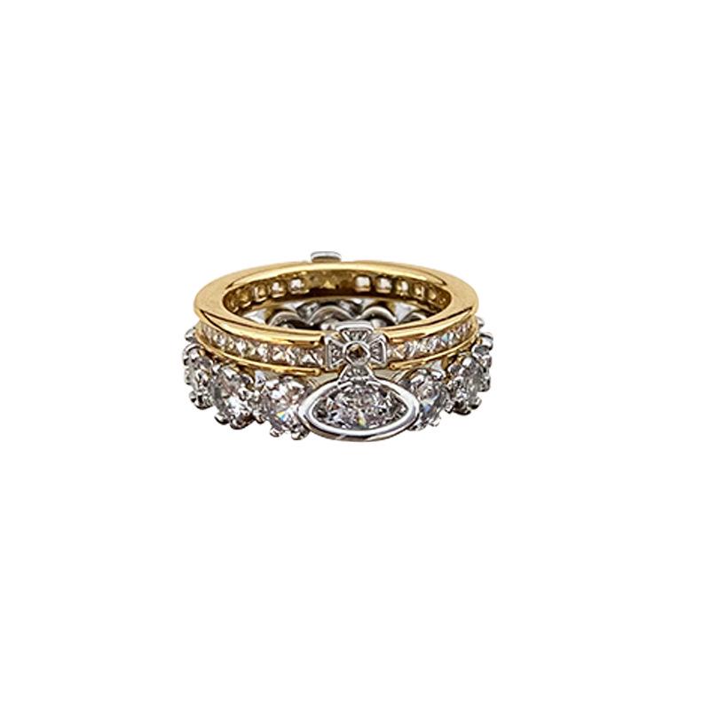 Luxury Zircon Ring: European & American Detachable Two-Way Wear for Women