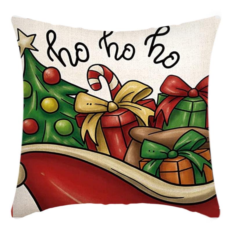 Christmas Nordic Style Santa Claus Pillowcase Home Sofa Cushion Car Cushion Cartoon Christmas Pillowcase