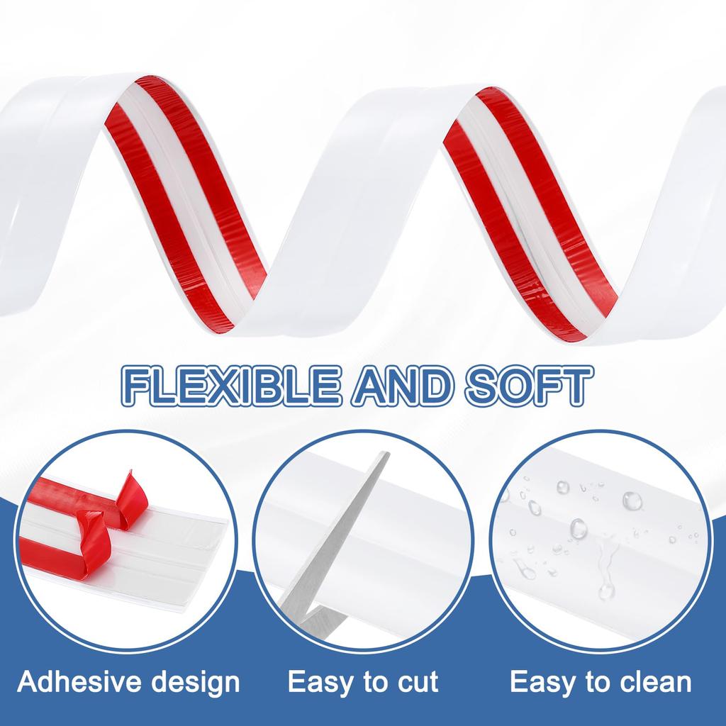 Uxcell Wall Corner Protector Trim Molding Peel & Stick Molding Trim PVC Self-Adhesive Wall Corner Guard Edge Protector for Wall Edge Corners 1.57" X 9