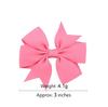 24pcs/Set Solid Grosgrain Ribbon Hair Clips for Girls Hair Bows Hairpins 3 To14 Age Children Handmade Hairgrips Hair Accessories