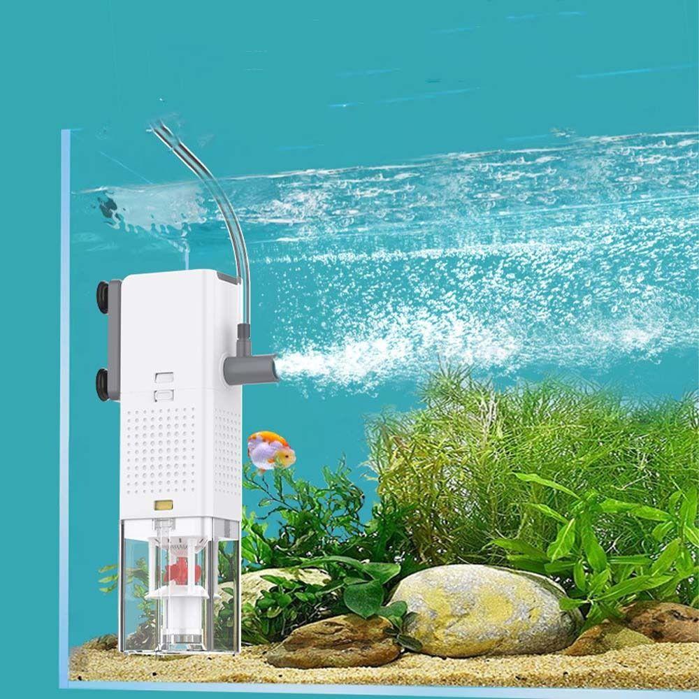 3-in-1 System Fish Tank Submersible Filter Strong Power Water Purification Pump  Feces Separation