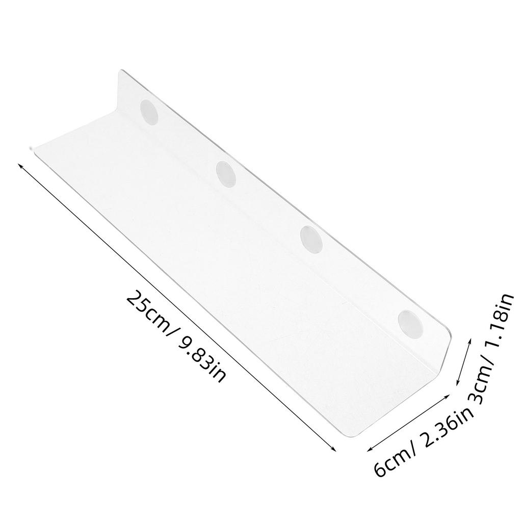 8Pcs Acrylic Clear Shelf Dividers for Closet Dresser Wardrobe Kitchen Bathroom Organization Adjustable Separators 25Cm Sturdy