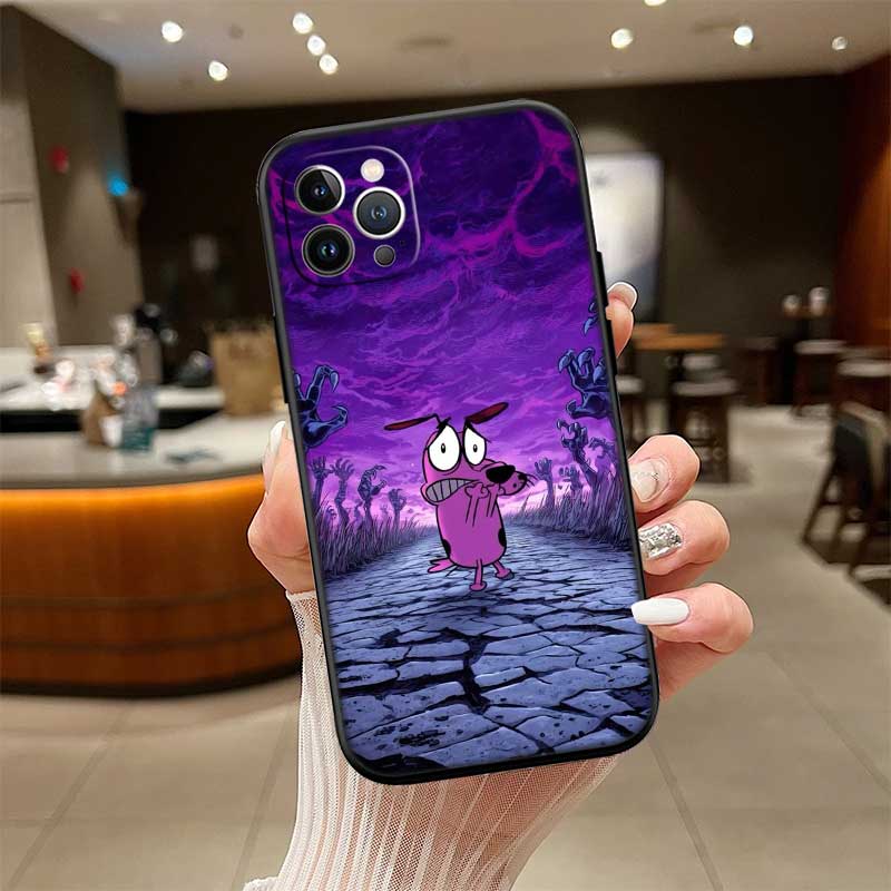 RE15 C-Courage C-Cowardly D-Dog New High-End Shell Phone Case for OPPO A3 Pro A72 A74 A76 A77 A77S A78 A79 A94 A95 A18 A40M A58
