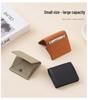 Women's Mini Coin Purse: Japanese Style Genuine Cowhide Leather with Lychee Pattern.