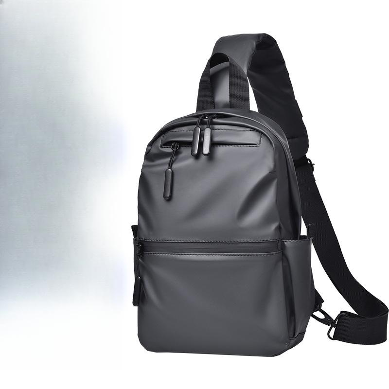 Fashionable Men's Chest Bag High-end Lightweight Waterproof Shoulder Bag Casual Travel Women's Oblique Cross Bag Trendy Commuter Chest Bag