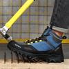 New Fashion  High Top Safety Work Shoes Men Sneakers Steel Toe Cap Anti-Puncture Indestructible Construction Site Boots