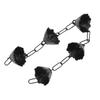 Rain Chain 37.4in Aluminum Alloy Flower Rain Catcher Chain for Downspout Patio Decoration