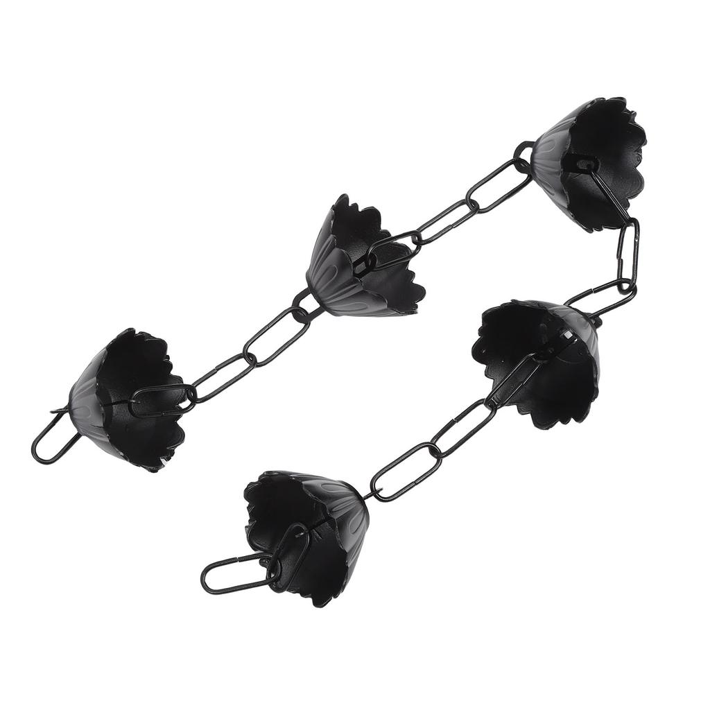 Rain Chain 37.4in Aluminum Alloy Flower Rain Catcher Chain for Downspout Patio Decoration
