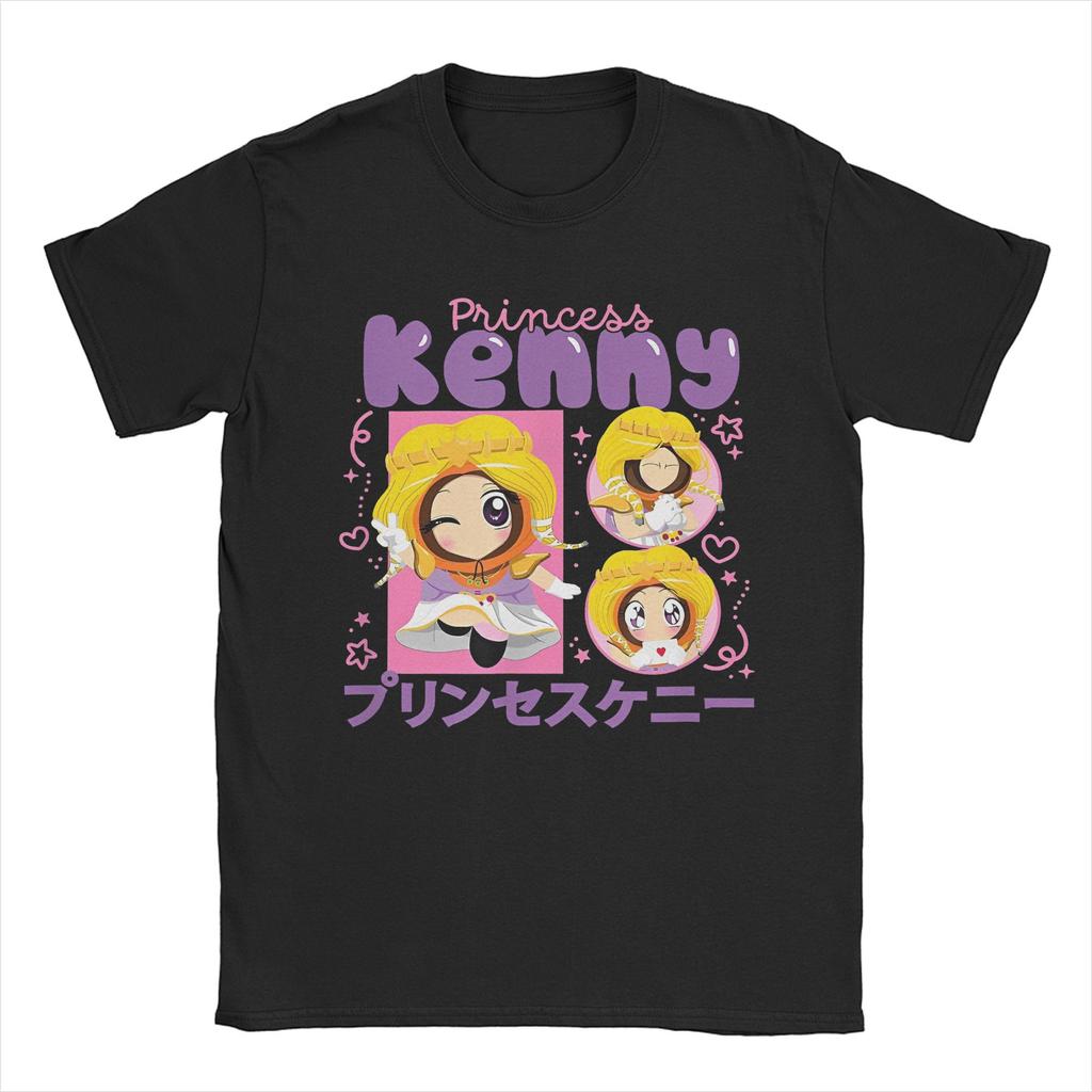 Cartoon South-Parks Kawaii Princess Kenny T-Shirt Men  Funny Cotton Tees Crew Neck Short Sleeve T Shirt Plus Size Clothing