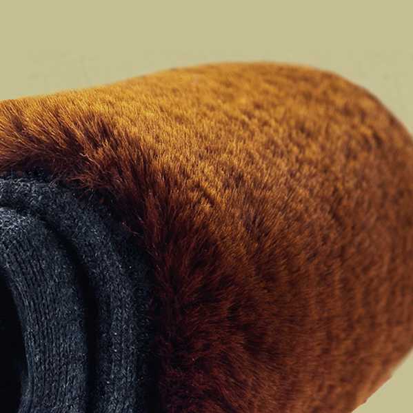 Winter Men's and Women's Warm Knee Pads Double-layer Thick Cashmere Knee Pads Wind and Cold Knee Pads