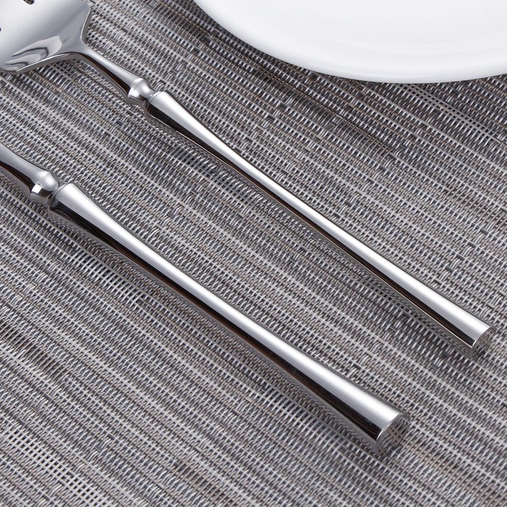 6/16/24Pcs Sliver Tableware Stainless Steel 304 Cutlery Matte Dinner Set Western Fork Spoon Mirror Flatware Dishwasher Safe