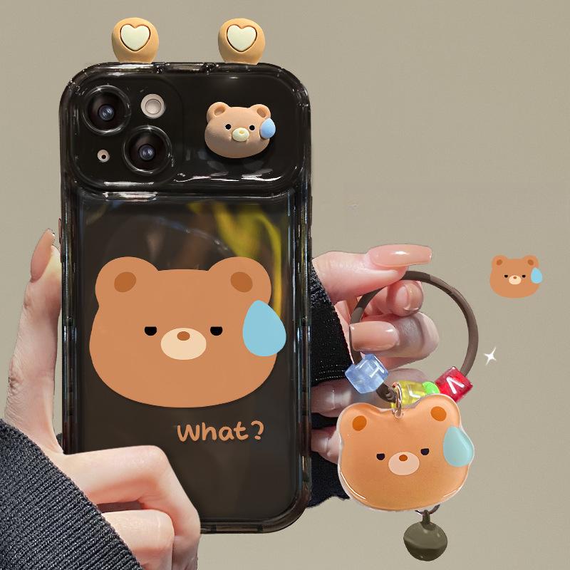 

Applicable To Apple 15promax Mobile Phone Case IPhone 14/13 Frog Doll Pendant Xr/xs Flip Mirror 12 iphone 16