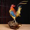 1PCS Metal Golden Rooster Decoration Home Living Room Office Rooster Lucky Crafts Metal Figurine