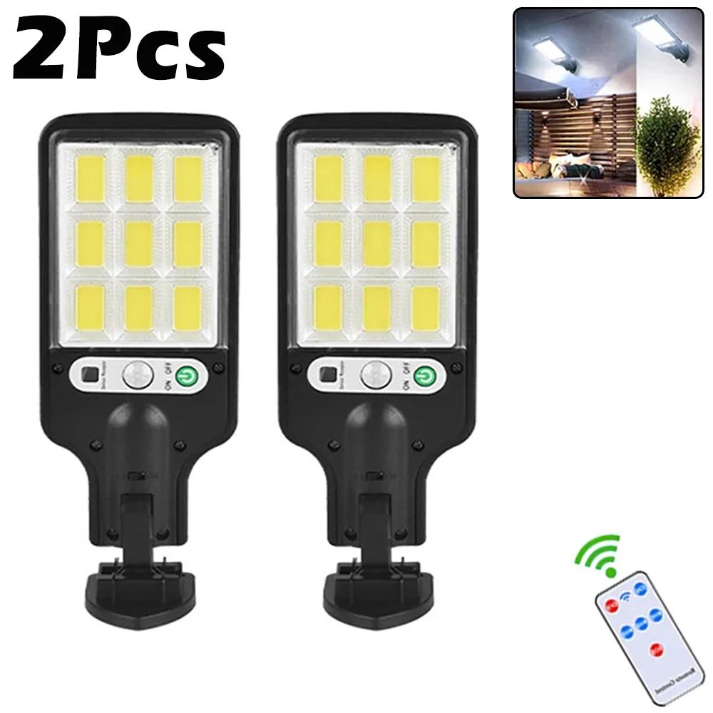 1~8Pack Solar Street Lights Outdoor Waterproof Security Motion Sensor LED Lamp with 3 Lighting Mode Solar Lights for Garden IP65