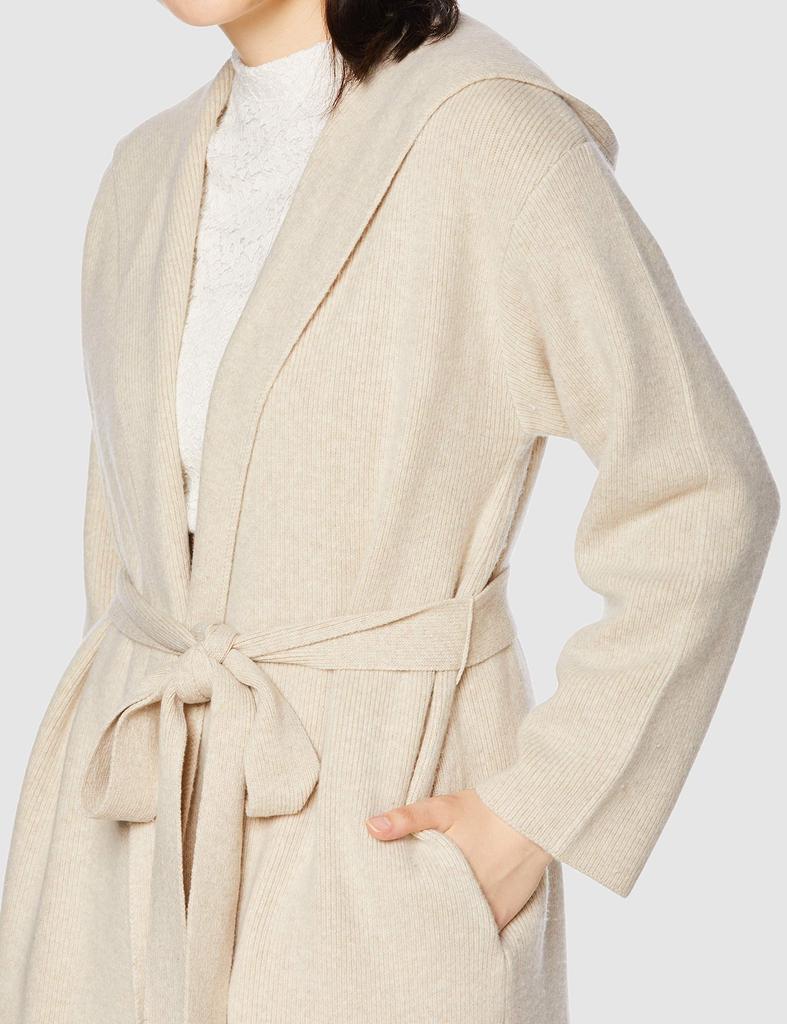 FRAY Hooded Cardigan Size F Size I.D. Women's FWNT204509, (Free Size, BEG, Japan)
