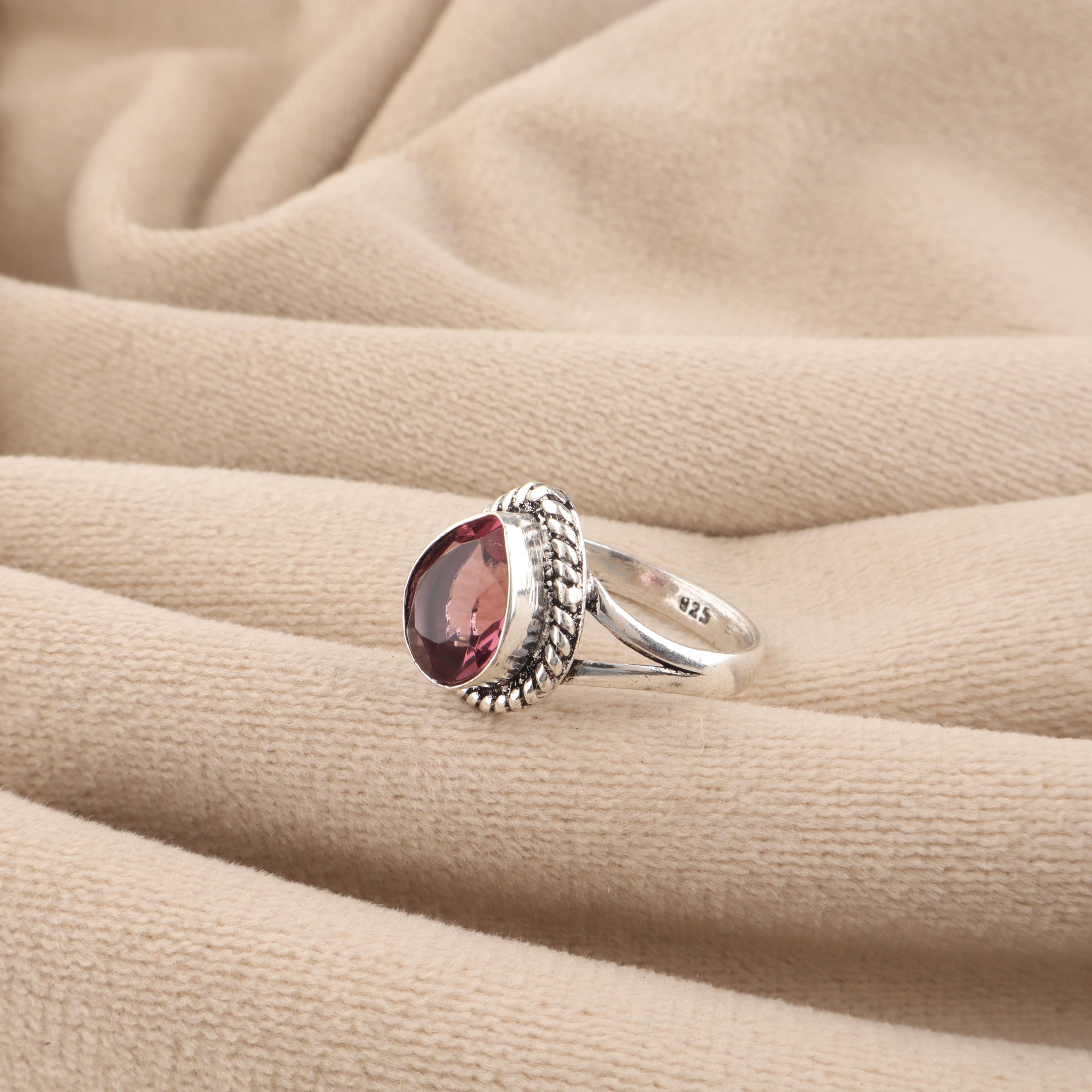 

Rhodolite Gemstone 925 Sterling Silver Jewelry Handmade Designer Women Ring For Girls RR-85-15 4