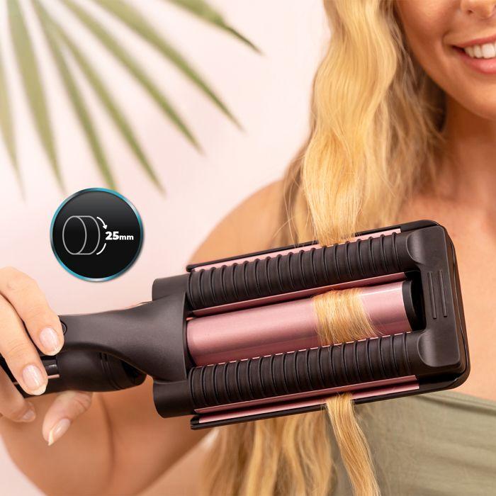 Cecotec Hair Curler RitualCare 1000 Summer Waves. 90W, 3 Barrels of 25mm with Ceramic Coating, 3 Temperatures