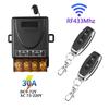 RF 433MHz Wireless Remote Control Switch AC DC 12-220V 30A Relay Receiver Transmitter for Water Pump Motor LED Light Gate Access