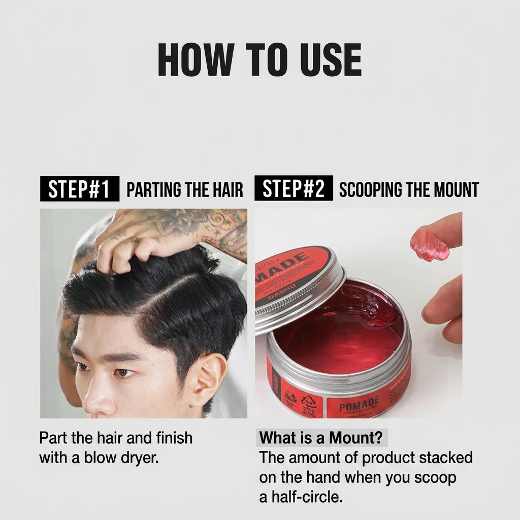 [Dashu] Classic Incredible Shine Pomade (100g) - [K-BEAUTY] Strong Hold & High Gloss