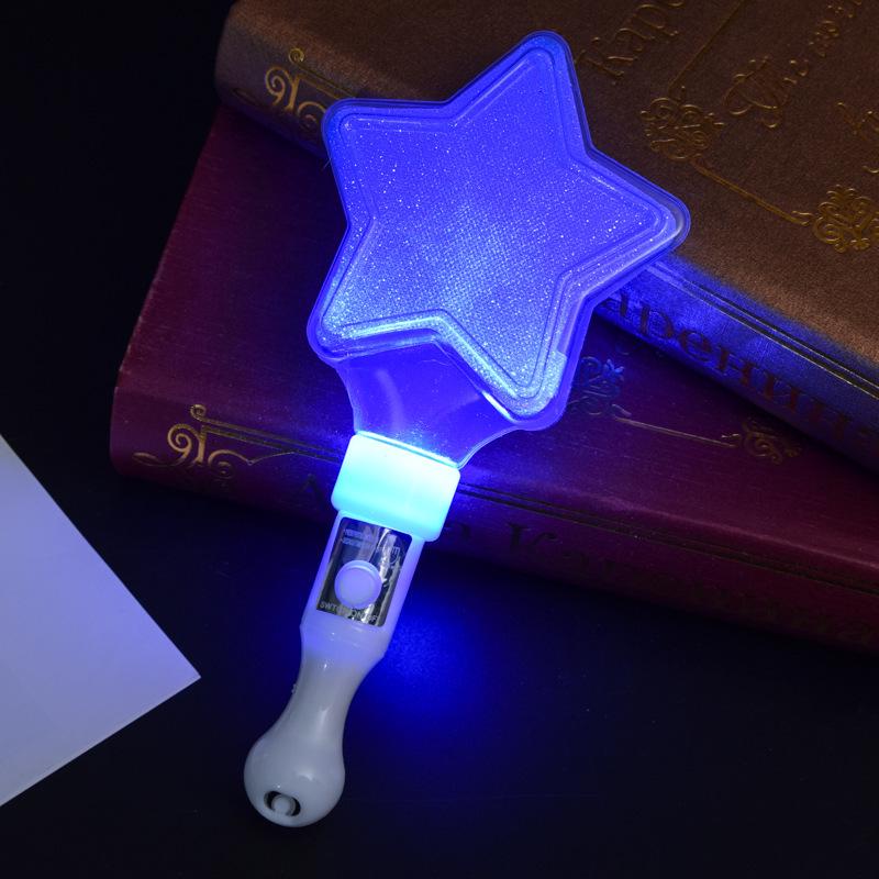 Heart and Star Glow Stick Wand - Light-Up Toy for Concerts and Events