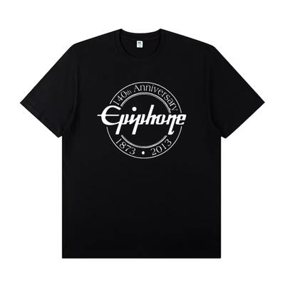 Epiphone Epiphone Guitar Peripheral Short Sleeve Men Women T-shirt Rock Band Music Festival Practice Performance Summer Clothing