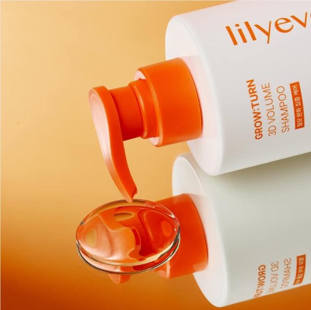 lilyeve Growturn 3D Volumen Haarausfall Shampoo 500ml – Anti Haarausfall & Volumenaufbauende Kopfhautpflege
