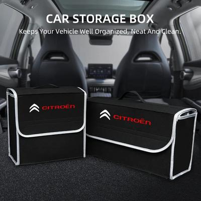 Auto Kofferraum Organizer Box Große Kapazität Faltbare Aufbewahrungstasche Für Citroen C1 C2 C3 C4 C5 C6 C8 C4L DS3 DS4 DS5 DS5LS DS6