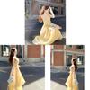 French Summer Girls Dress With Splicing Pattern And Polyester Fabric For Casual Wear